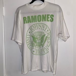 Ramones green mock neck shirt